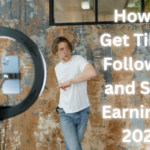 Person creating TikTok videos on a smartphone while tracking follower growth and earning opportunities in 2026.
